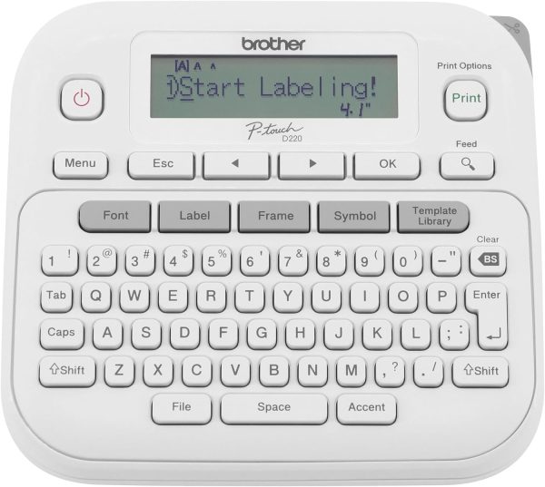 Brother P-Touch PTD220 Home/Office Everyday Label Maker | Prints TZe Label Tapes up to ~1/2 inch White - Image 9